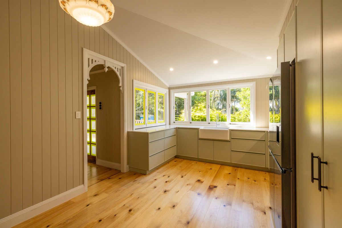 Renovated kitchen in a Balmoral Queenslander