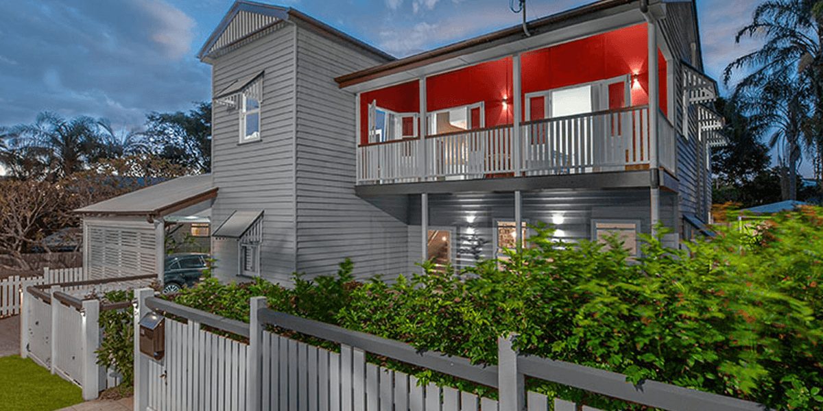 Lifted home in Greenslopes from the street